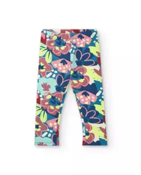 Леггинсы для девочки с разноцветными цветами Tuc tuc