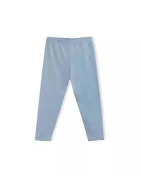 Леггинсы для девочки синего цвета с резинкой на талии KNOT, синий