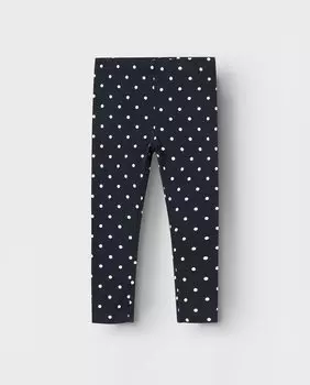Леггинсы для девочки в горошек name it, темно-синий