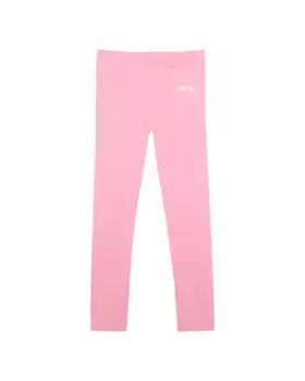 Леггинсы для девочки в однотонном розовом цвете Kenzo Kids, цвет Rosa