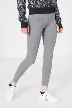 Леггинсы для фитнеса One с технологией Dri-Fit и завышенной талией Nike, серый