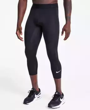 Леггинсы для фитнеса Pro Men's Dri-FIT длиной 3/4 Nike, черный