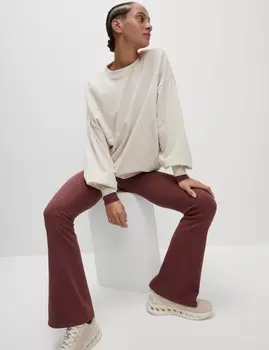 Леггинсы для йоги с высокой талией и рубчатым узором Goodmove, темно-серый