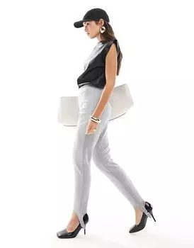 Леггинсы для подводного плавания со стременами серого меланжевого цвета ASOS DESIGN