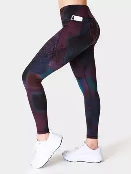 Леггинсы для силовых тренировок 27 дюймов Sweaty Betty, черная градиентная точка