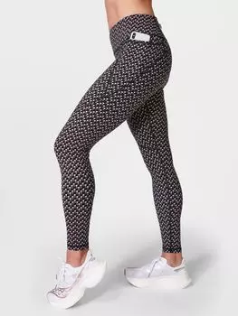 Леггинсы для силовых тренировок 27 дюймов Sweaty Betty, черный принт micro ho