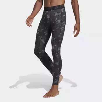 Леггинсы для тренировок adidas Performance "TECHFIT ALLOVER PRINT TRAINING" (1 шт.), черный