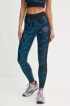 Леггинсы для тренировок EA7 Emporio Armani, синий