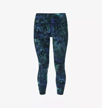 Леггинсы для тренировок из эластичной ткани с принтом «Power Forest» Sweaty Betty, зеленый