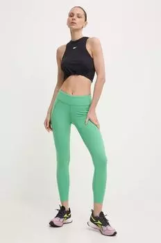 Леггинсы для тренировок Lux. Reebok, зеленый