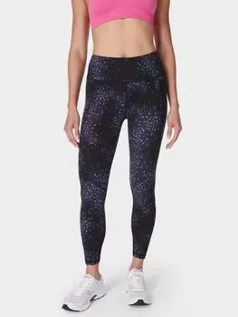 Леггинсы для тренировок power 7/8 Sweaty Betty, цвет Blue Confetti