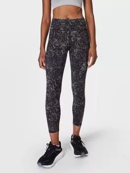 Леггинсы для тренировок power 7/8 Sweaty Betty, цвет Black Ebony Print
