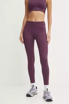 Леггинсы для тренировок Reebok Lux Contour, гранатовый