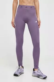 Леггинсы для тренировок Techfit Hyperglam adidas, фиолетовый