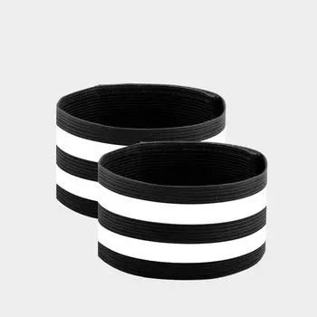 Леггинсы для велоспорта Kuang-Chi, ремни для ног, зажим для штанов с роликами, артефактный зажим - [упаковка из 4 пар] черный