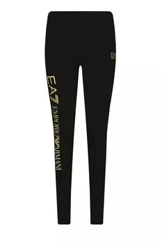 Леггинсы EA7 slim fit, черный