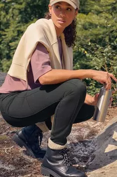 Леггинсы Elements с флисовой подкладкой Next, черный