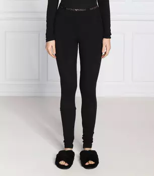 Леггинсы Emporio Armani slim fit, черный
