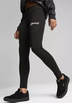 Леггинсы ESS SCRIPT Leggings Puma, черный