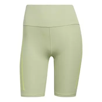 Леггинсы Essentials 3 полоски короткие леггинсы с талией Adidas, зеленый