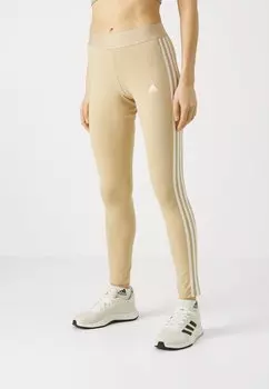 Леггинсы ESSENTIALS 3 STRIPES LEGGINGS adidas Sportswear, цвет magic beige/white