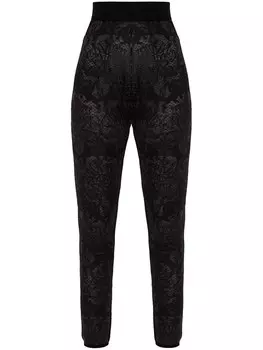 Леггинсы Fabiana Filippi из натуральной шерсти, черный