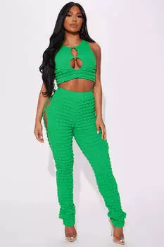 Леггинсы Fashion Nova DXD221039, зеленый