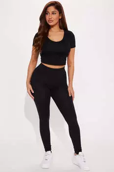 Леггинсы Fashion Nova L1209, черный