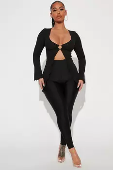 Леггинсы Fashion Nova P1552, черный