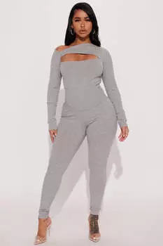 Леггинсы Fashion Nova SET24289, серый