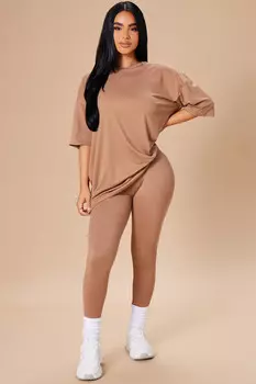 Леггинсы Fashion Nova ST7199, мокко