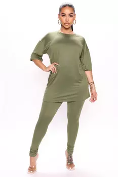 Леггинсы Fashion Nova ST7199, оливковый