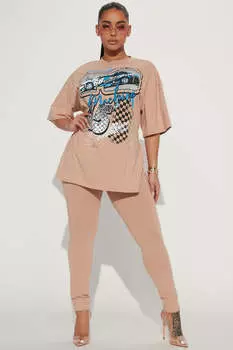 Леггинсы Fashion Nova TP16195, серо-коричневый