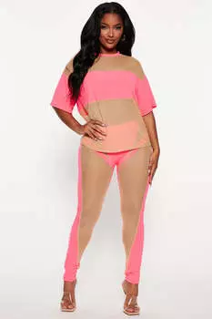 Леггинсы Fashion Nova TP4069, розовый