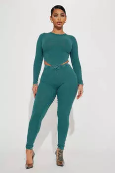 Леггинсы Fashion Nova TS2432JC49, нефритовый