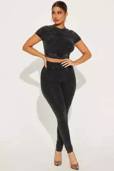 Леггинсы Fashion Nova TS2448CT32, черный