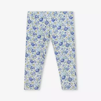 Леггинсы felicite из эластичного хлопка с цветочным принтом для 2–11 лет Trotters, синий