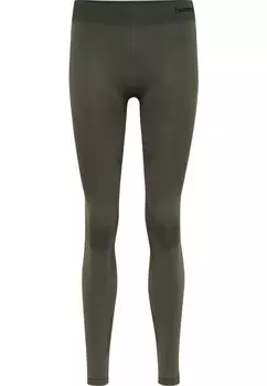 Леггинсы FIRST SEAMLESS Hummel, зеленый