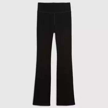 Леггинсы flare-fit из эластичного органического хлопка Gap, черный