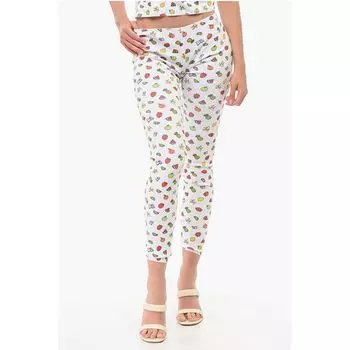 Леггинсы FRUITY из хлопковой смеси Dsquared2, белый