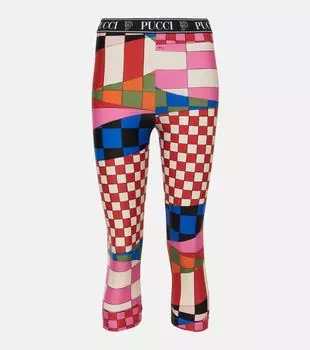 Леггинсы giardino с завышенной талией Pucci, мультиколор