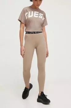 Леггинсы Guess, бежевый