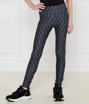 Леггинсы Guess Slim Fit с узором, черный / синий