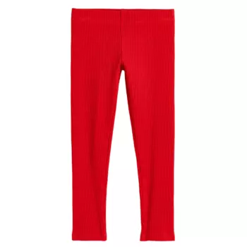Леггинсы H&amp;M Ribbed Cotton, красный