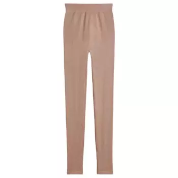 Леггинсы H&amp;M Seamless Ribbed, бежевый