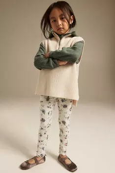 Леггинсы H&M, белый