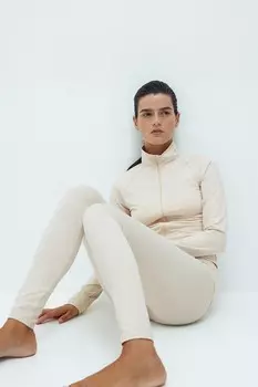 Леггинсы H&M, бежевый