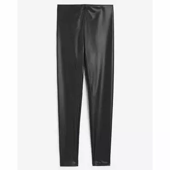 Леггинсы H&M Coated, черный