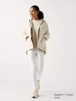 Леггинсы heattech ultra stretch с высокой посадкой Uniqlo, белый