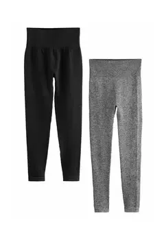 Леггинсы HIGH WAIST 2 PACK Next, черный